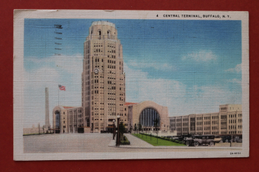 Postcard PC Buffalo NY New York 1938 Central Station USA US United States